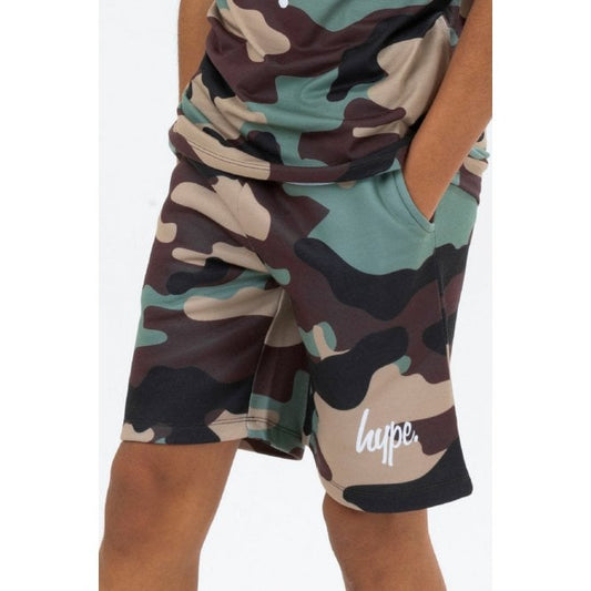 Boys Camo Script Short