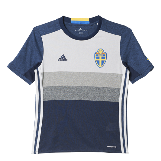 Sweden Away Junior Short Sleeve Jersey 2016