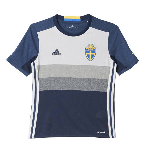 Sweden Away Short Sleeve Jersey 2016