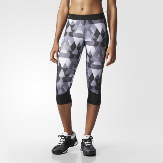 Womens Techfit Triax Print Capri