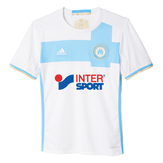 Olympique Marseille Home Junior Short Sleeve Jersey 2016/2017