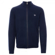 Mens Zip Thru Rib Cardigan