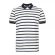 Mens M5572 Fine Stripe Pique Polo Shirt
