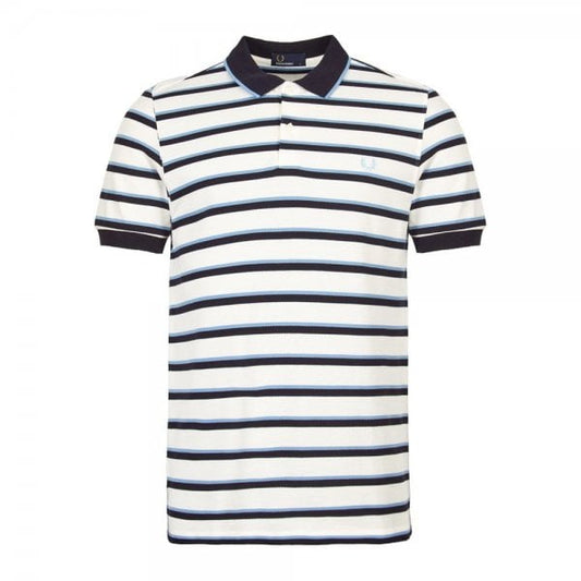 Mens M5572 Fine Stripe Pique Polo Shirt