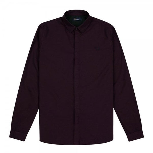 Mens Concealed Placket Oxford Shirt