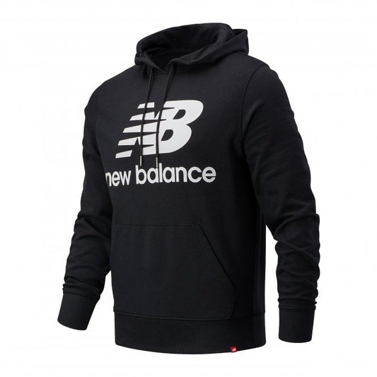 Mens Essentials Stacked Logo Hoodie