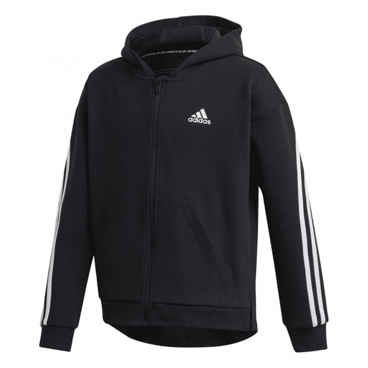 Girls 3-Stripes Full-Zip Hoodie