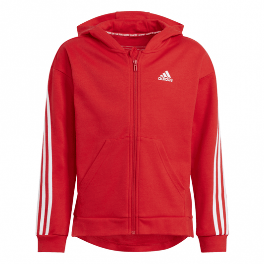 Girls 3-Stripes Full-Zip Hoodie