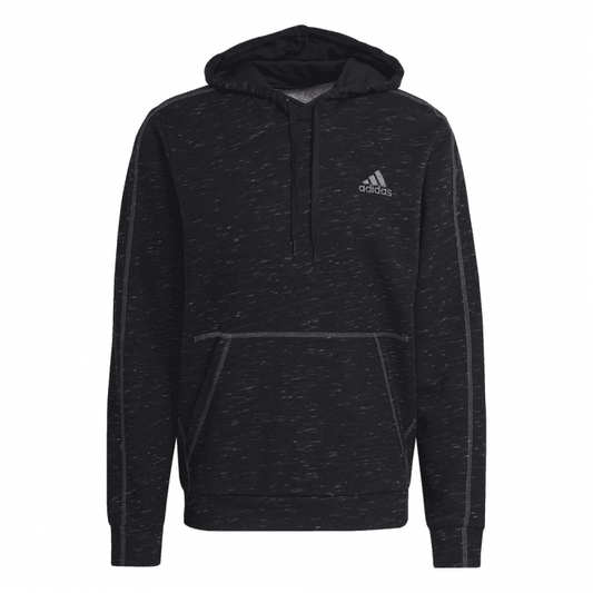 Mens Essentials Mélange Embroidered Small Logo Hoodie