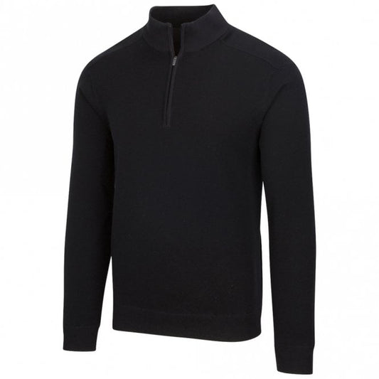 Mens Performance Blend Lined 1/4 Zip Wind Sweatshirt