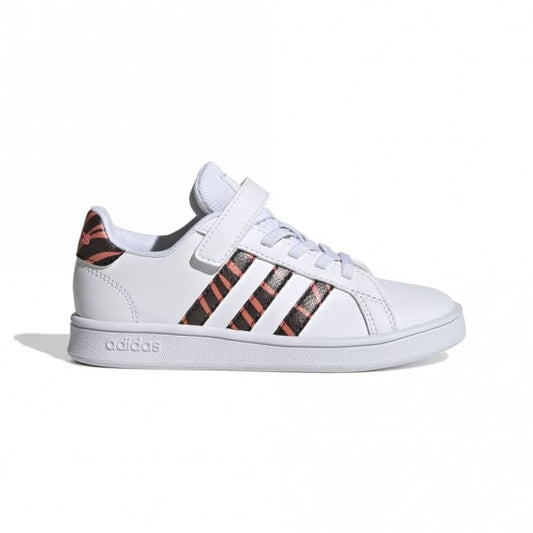 Kids Grand Court Tiger-Print Shoes