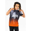 Boys Orange Drips Script T-Shirt