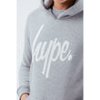 Kids Grey Marl Script Hoodie