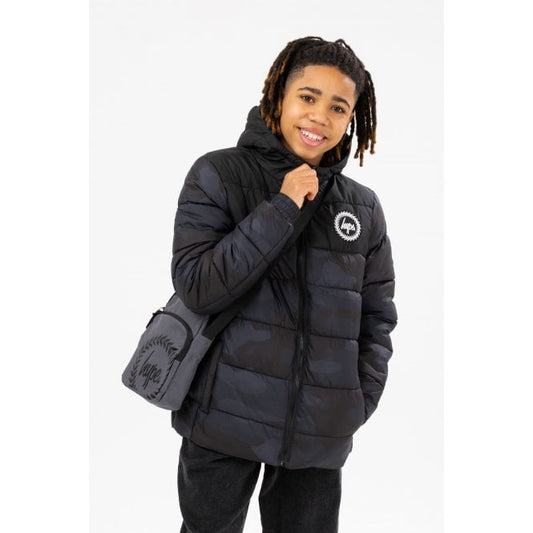 Boys Classic Camo Crest Puffer Jacket