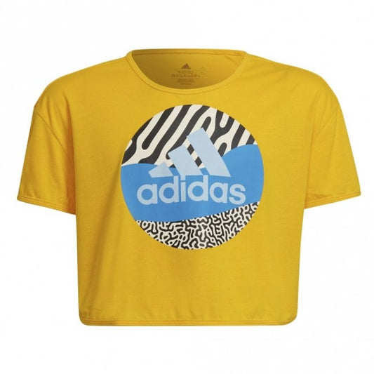 Girls AEROREADY Power Training Cropped Logo T-Shirt