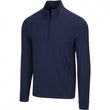 Mens Comfort Stretch Heathered 1/4 Zip Mock