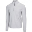 Mens Comfort Stretch Heathered 1/4 Zip Mock