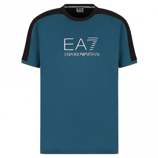 Athletic Colour Block Cotton Mens T-Shirt