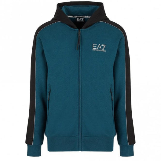 Athletic Colour Block Mens Hooded Sweatshirt