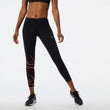 Womens Graphic Impact Run Crop Legging