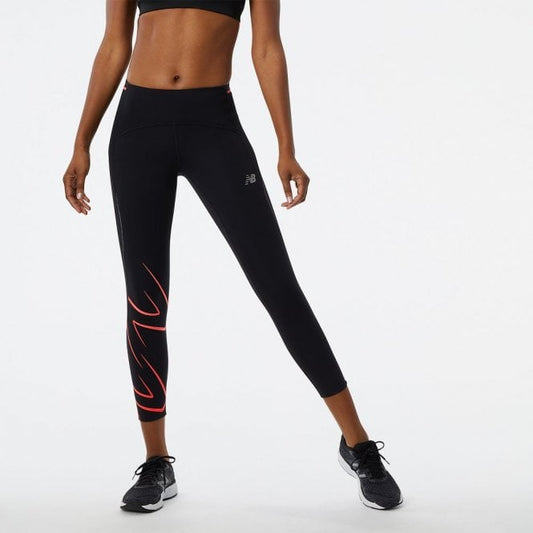 Womens Graphic Impact Run Crop Legging