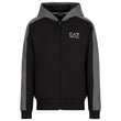 Mens Athletic Colour Block Hooded Sweatshirt
