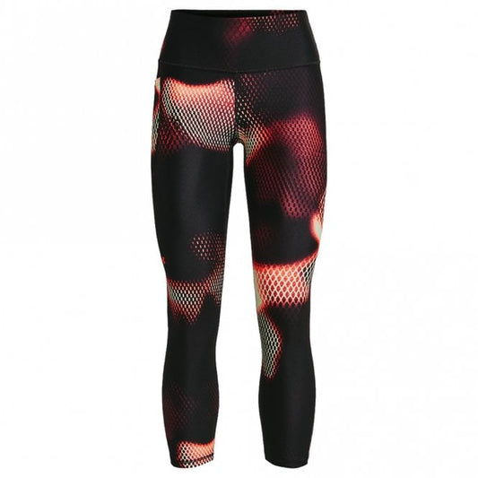 Womens HeatGear Armour No-Slip Waistband Printed Ankle Legging