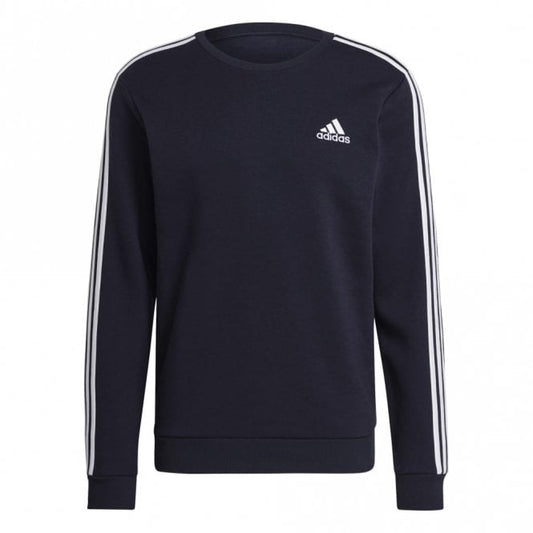 Mens Essentials Fleece 3-Stripes Sweatshirt