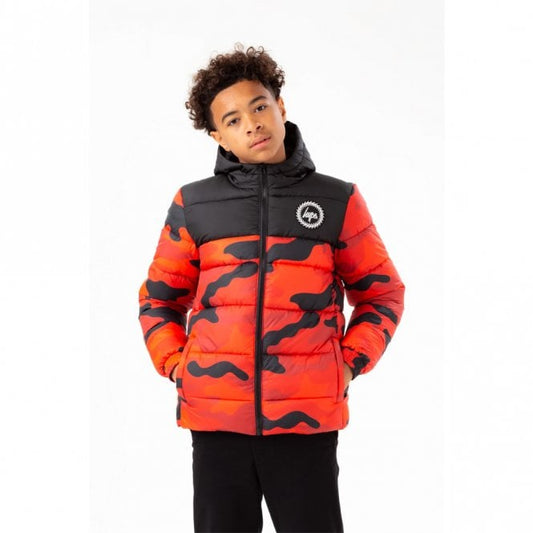 Boys Padded Panel Crest Jacket