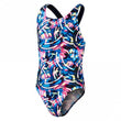 Girls Digital Allover Leaderback Swimsuit
