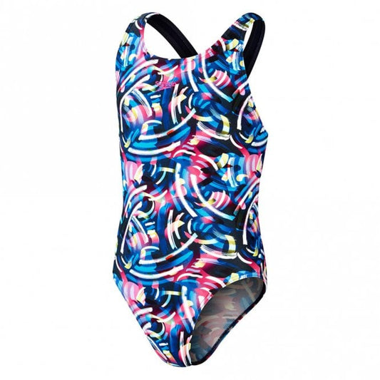 Girls Digital Allover Leaderback Swimsuit