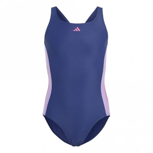 Girls Cut 3-Stripes Swimsuit