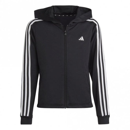 Girls AEROREADY Train 3-Stripes Hooded Track Top