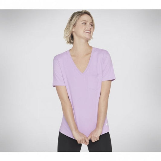 Womens GO DRI SERENE V-Neck T-Shirt