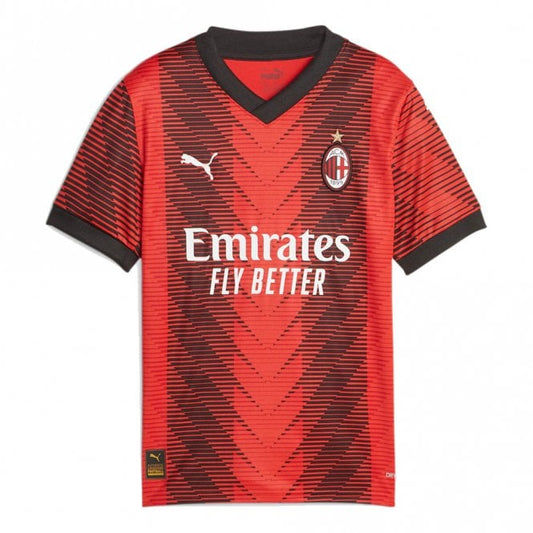 AC Milan Home Junior Short Sleeve Jersey 2023/2024