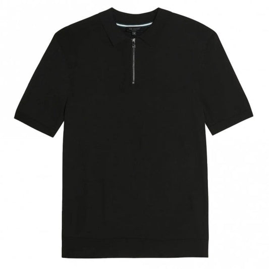 Mens Daldin Rayon Zip Polo Shirt