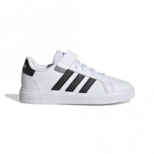 Kids Grand Court Elastic Lace and Top Strap Shoes