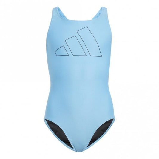 Girls Performance Big Bars Swimsuit