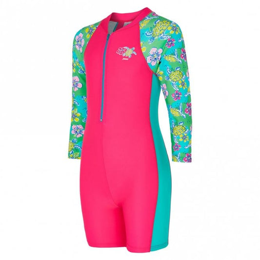 Girls Turtles Long Sleeve All in One Suit