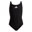 Girls Solid Small Logo Swimsuit