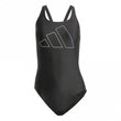 Womens Big Bars X-Back Swimsuit