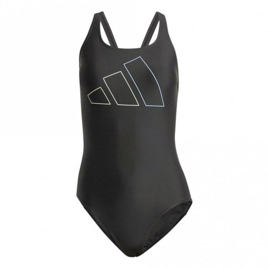 Womens Big Bars X-Back Swimsuit