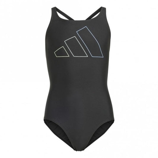 Girls Performance Big Bars Swimsuit