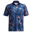 Mens Tee To Green Printed Polo