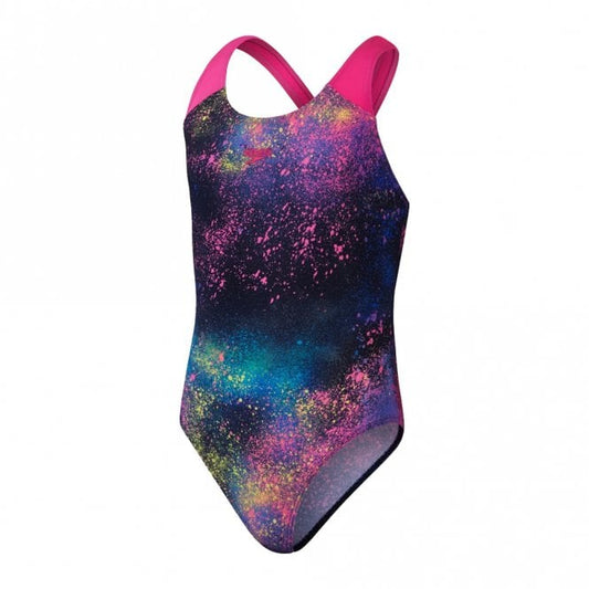 Girls Digital Allover Splashback Swimsuit