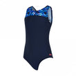 Girls Geo Spiral Infinity Back Swimsuit