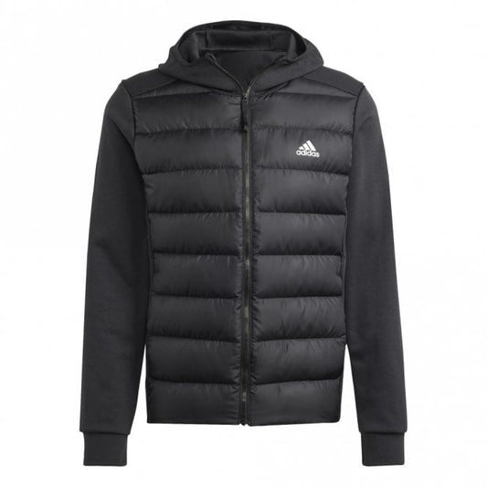 Mens Essentials Hybrid Down Hooded Jacket
