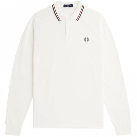 Mens M3636 Twin Tipped Long Sleeve Polo Shirt