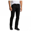 Mens Daren Zip Fly Low Stretch In Clean Black Jeans