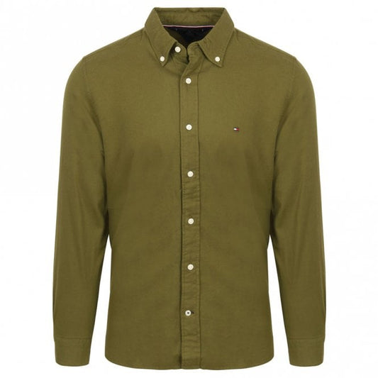 Mens Flex Brushed Twill Long Sleeve Shirt